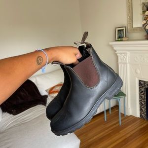 Black and Brown Blundstones